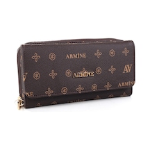 Armine C 13 Kadın Baskılı Cüzdan Siyah