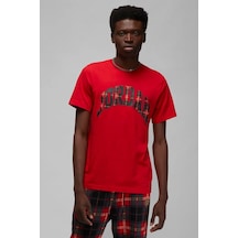 Nike Jordan Holiday Ss Crew Red Baskılı Erkek Günlük Tişört Kırmızı Kırmızı