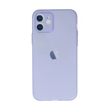 Apple Uyumlu iPhone 12 Kılıf Puma Silikon - Mor 0.2M-Çok Renkli