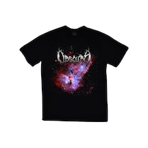 Stoned&Fame Obscura Baskılı T-shirt SIYAH