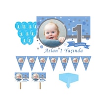 1 Yaş Pırıltı First Birthday Doğum Günü Süsleri, Parti Setleri Er