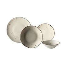 Aryıldız Tulu Papatya 24 Parça Yemek Seti R46 Krem