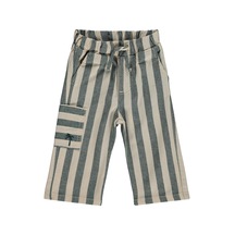 Civil Baby Çizgili Yan Cepli 6-18 Ay Pantolon - Yeşil