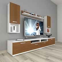 Decoraktiv Eko 5220da Mdf Tv Ünitesi Tv Sehpası Beyaz - Ceviz