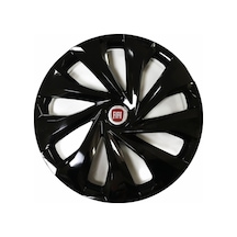 Fiat Fiorino Uyumlu 15 Inç 4 Adet Piano Black Siyah Jant Kapağı Takımı