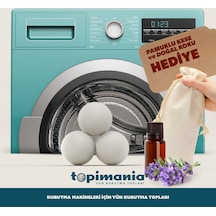 Topimania Doğal Yerli Üretim Yün Kurutma Topu 3 Adet Kurutma Topu