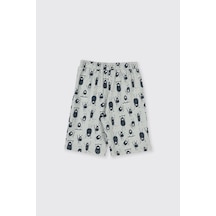 Panço Erkek Çocuk Baskılı Yeşil Pijama Takımı