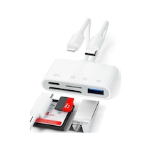 4 İn 1 Lightning Type-c Çıkışlı Çoklu Kablolu Otg Çevirici Adaptör Sd Tf Kart Okuyucu Usb Hub 4 İn 1 Lightning Type-c Çıkışlı Çoklu Kablolu Otg Çevirici Adaptör Sd Tf Kart Okuyucu Usb Hub
