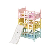 Sylvanian Families Epoch Üç Katlı Ranza Seti, Oyuncak Abanoz - Beyaz