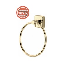 Çelik Banyo Paslanmaz Pirinç Kumru Yuvarlak Havluluk Altın Gold Gold