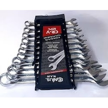 Genius Kombine Anahtar Seti 12'Li Düz Yıldız Takımı