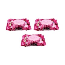 3 Paket Red Rose Islak Havlu Mendil 90 Adet Kapaklı Gül Kokulu 11'li Set