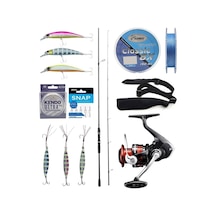 Yek Outdoor Spin Olta Seti Okuma Wave Up Spin 259cm 10-35gr 2 Parça Olta Kamışı&shimano Sienna 4000 Fg Spin Makinesi