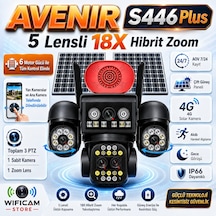 Avenir S446 Plus 3mp 5 Lens 6 Motor 18x Zoom 4g Solar Kamera