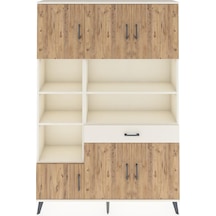 Arges Dolap 10 Raflı Tek Çekmeceli 6 Kapaklı 132x30x195 Aytaş... Aytaşı