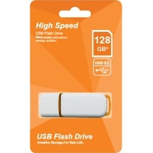 Elba 128gb Plastik Beyaz-turuncu 3.2 Usb Flash Bellek
