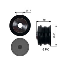 Alternatör Kasnağı 39.2mm Cmax-fıesta Vı-focus Iıı-kuga Iı-transit-connect-courıer 1.5-1.6-2.0tdci Av6q10a352ba-31285816