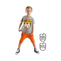 Yo Kaplan Erkek Çocuk T-shirt Kapri Şort Takım