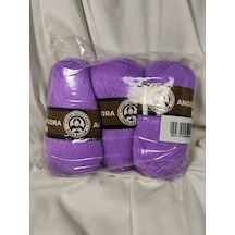 Angora Lila El Örgü İpi 3 Adet - Renk: 056