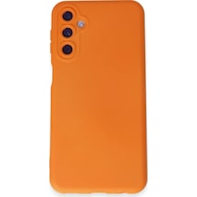 Newface - 152 -  Galaxy Uyumlu M34 5g Kılıf Nano İçi Kadife Silikon - Edntrend - - Turuncu