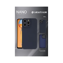 Apple İphone Uyumlu 16 Pro Max Kılıf Nano İçi Kadife Silikon - Lacivert Çok Renkli