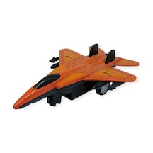 Çek Bırak Metal Mini Savaş Uçağı 10 Cm - Kırmızı