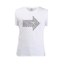 Erkek Bisiklet Yaka Gri Tshirt Yön Okları 001