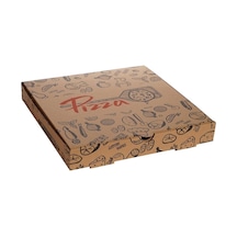 Mi x Baskılı Pizza Kutusu 24 CM 24 x 24 x 4 CM  300 Adet