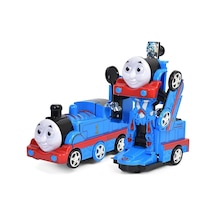 Thomas Tren Çarpınca 360 Dönen Müzikli Hareketli Robot Oyuncak Tren