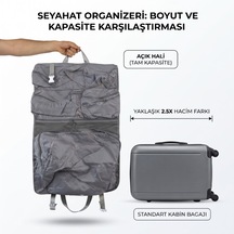 Seyahat Çantası - Yer Küçültücü Organizer - Çok Bölmeli Sarı