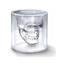 Crystal Kuru Kafa 4 Lü Shot Bardak Seti Tekila Bardağı Kuru Kafa Tasarımlı Dayanıklı Sunum Kokteyl Bardağı 1