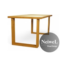 Neiwel Doer Doğal Ahşap Mutfak Ve Yemek Masası-70-100 Açık Ceviz