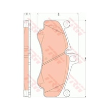TRW GDB1863 Fren Balatası Ön 190Mm Porsche 911 09- Tamir Takım Kit
