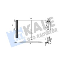 Kale 358205 Klima Radyatörü Kondanser - Opel Vectra B 2000-2003 2.2 İ 16v Klimalı Modeller 9192344 - 52466908 - 52485120 - 1850041 - 52464526 - 1618073 - 1850062 - 90544014