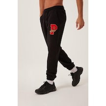 Polo State Erkek Jogger 3 İplik Eşofman Altı Siyah