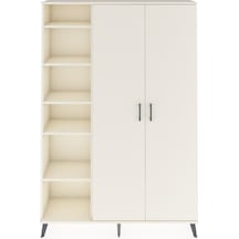 Arges Dolap 7 Raflı 2 Kapaklı Tek Askılı 132x30x195 Aytaşı-ay... Aytaşı