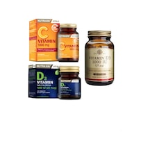 Solgar D3 Vitamini 1000 Iu 100 Kapsül +nutraxin D3 Vitamini 1000 Iu 120 Tablet+c Vitamini 1000 Mg 30 Tablet