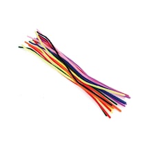3 Paket Puti Şönil 30 Cm Karışık Renkli Tel Çubuklr Ücretsz