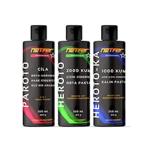 Netfer 3'lü Orta Kalın Pasta Cila Set - 3x250 Ml
