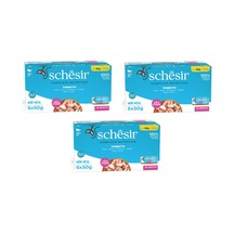 Schesir Ton Balıklı Tam Ve Dengeli Broth Multipack Kedi Konservesi 6 X 50 G 3 Lü Paket