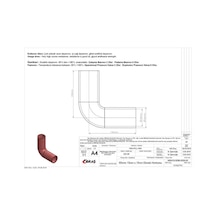 IBRAS 65794 3 KAT POLYESTERLİ SİLİKON Q 55MM 15CM x 15CM DİRSEK H