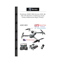 Premium 4drc M2s Drone Gps 4k Hd Çift Kamera 3 Batarya Uçan Cihaz Elektronik Kayıt Cihazı