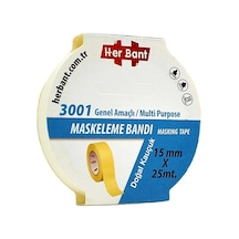 Her Bant Krepe Maskeleme Bantı 15 Mmx25 Mt 3001