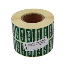30mm X 10mm 5000 Adet Kuşe Rulo Etiket, Pratik Kullanım 124-Pembe