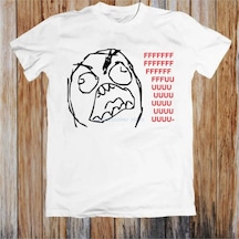 Tarzsokak Beyaz Rage Guy Komik Unisex Harajuku Tee Üstleri Yaz Kawaii Elbise Seviml Beyaz