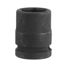 İzeltaş 1113067019 19 Mm 1/2" Altı Köşe Havalı Lokma Anahtar, Siyah, 19 Mm