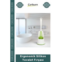 Özel Üretim Antibakteriyel Esnek Modern Hijyenik Standlı Tasarım Ergonomik Silikon Tuvalet Fırçası