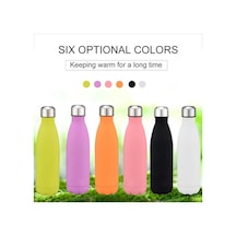 Paslanmaz Çelik 500ml Termos Şişe - 12 Saat Sıcak/soğuk Tutar, 6 Renk Seçeneği