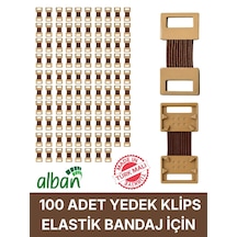 100 Adet Tüm Elastik Bandajlarla Uyumlu Yerli Üretim Esnek Ve Sağlam Bandaj Kopçası