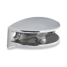 Yarım Ay Cam Raf Tutucu 8 Mm - 2 Adet Gri